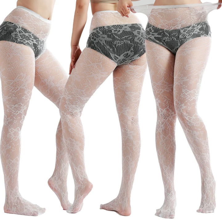 Ladies Sexy Breathable  Fishnet Leggings  Geometric Pattern Tights Free Size Fashionable Breathable Stockings for Women 3101