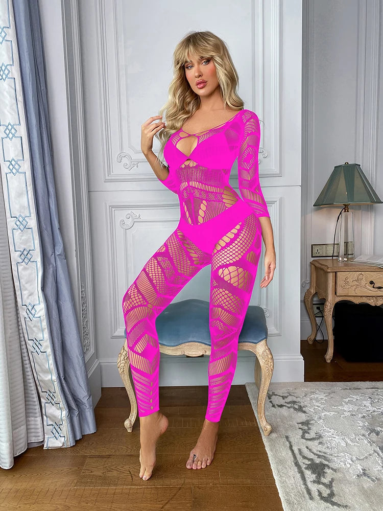 XXL Womens Transparent Underwear Mature Girls Sexy Exotic Lingerie Body Stocking Womens Hosiery Stockings Full Body