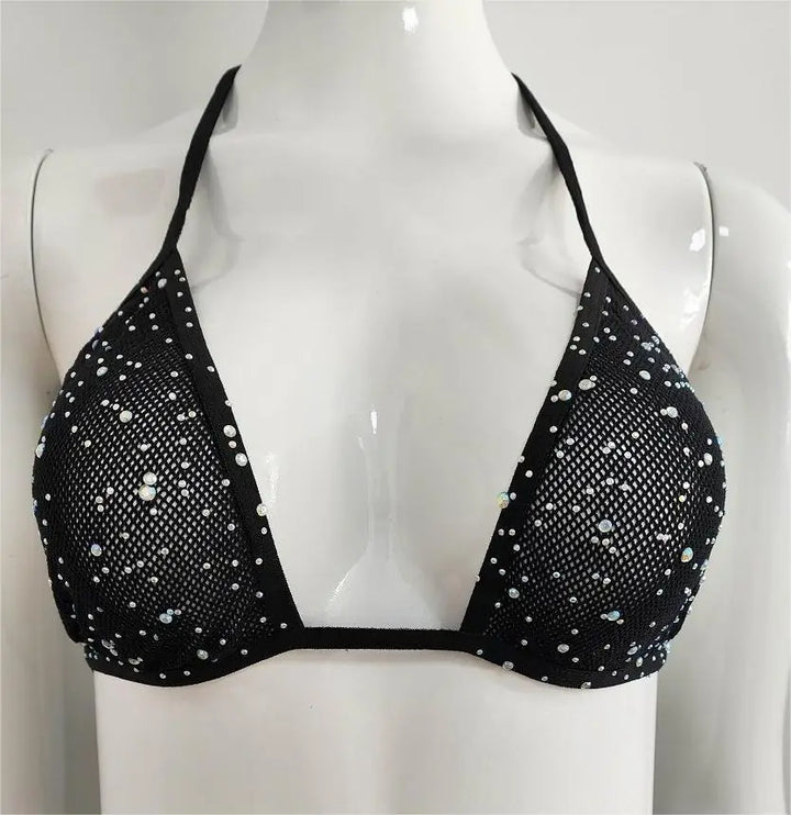 2024 INS Rhinestone Stocking Sexy Cutout Lace Silk Stockings Womens Sexy Lingerie Bra Nylon Fishnet Pantyhose Tights