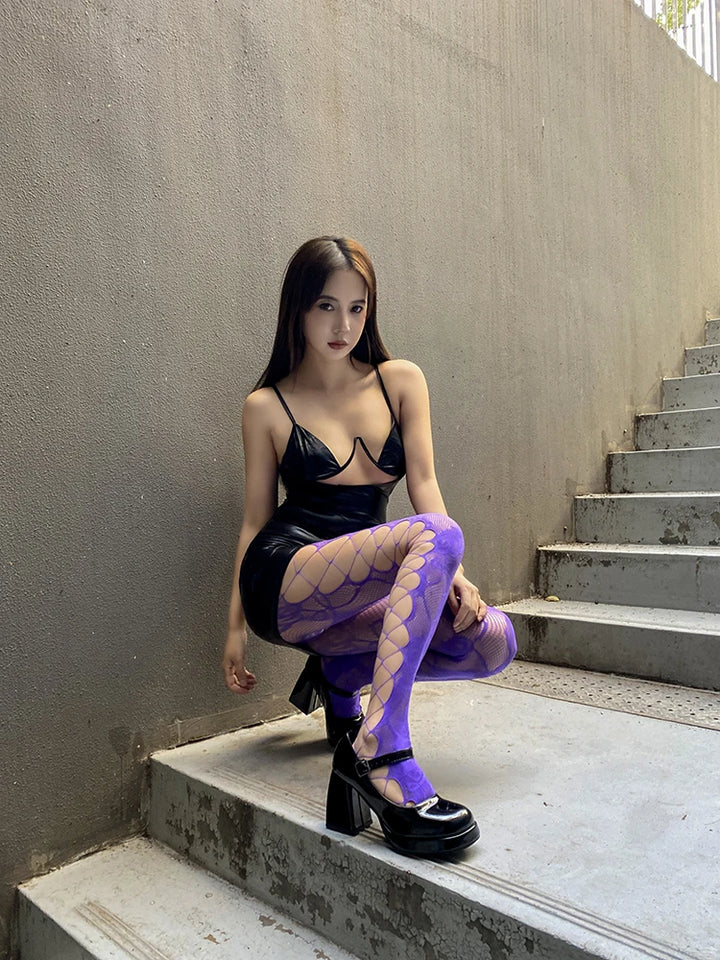 2025 Fashion Thin Sexy Pantyhose Summer Hot Stockings Wholesale Leggings for Women Sexy Net Side Hollow Design 3082