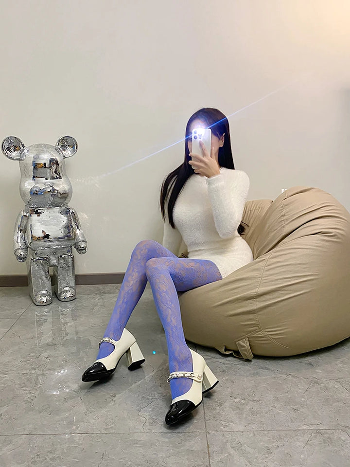 Fishnet Leggings Summer Party Club Cute Lace Stockings Body for Women Lace Hollow Out Seamless Tights Mesh Silk Pantyhose