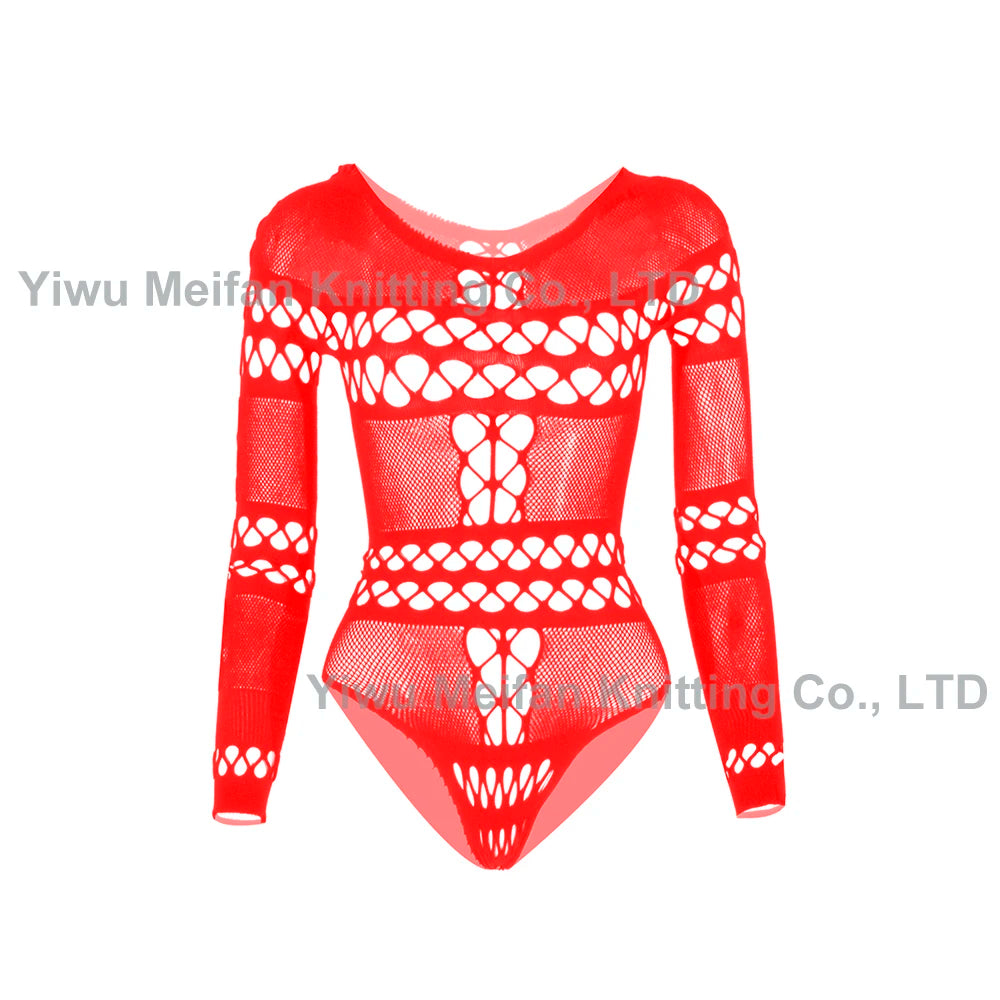 2024 Hot Transparent Costumes High Fashion Designer Mature Sheer Long Sleeve Lingerie Femme Sexy for Chubby Women