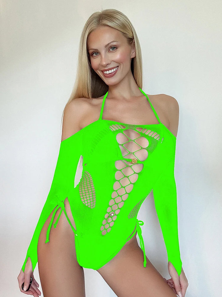 2025 New Crystal Bling Rhinestone Stockings Full Body  for Women Sexy Erotic Dancewear Lingerie Sexy Bikini Bodysuits