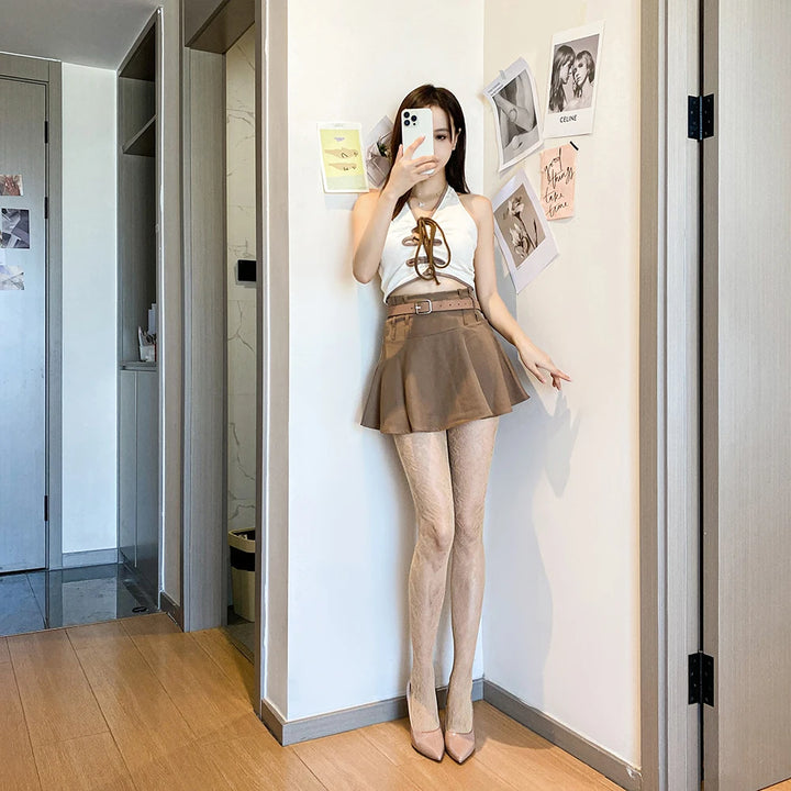 OEM Custom Sexy Mesh Exotic Dancewear Black Lace Large Size Stockings Summer Colorful Fishnet Pantyhose / Tights for Women
