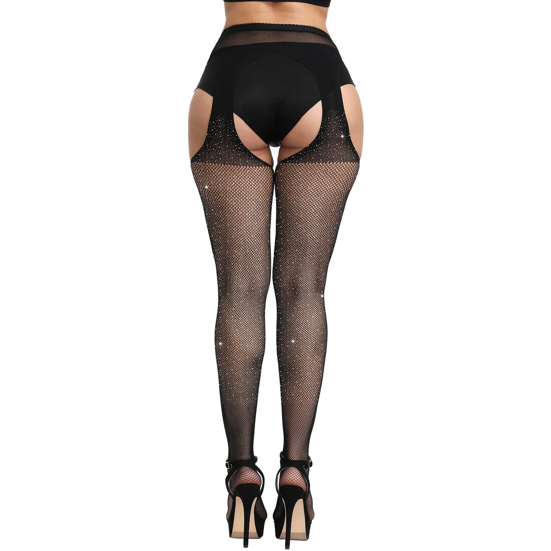 Brand Pantyhose Diamond Logo Tights Designer Letter Rhinestone Thin Shiny Tights Pantyhose Medias