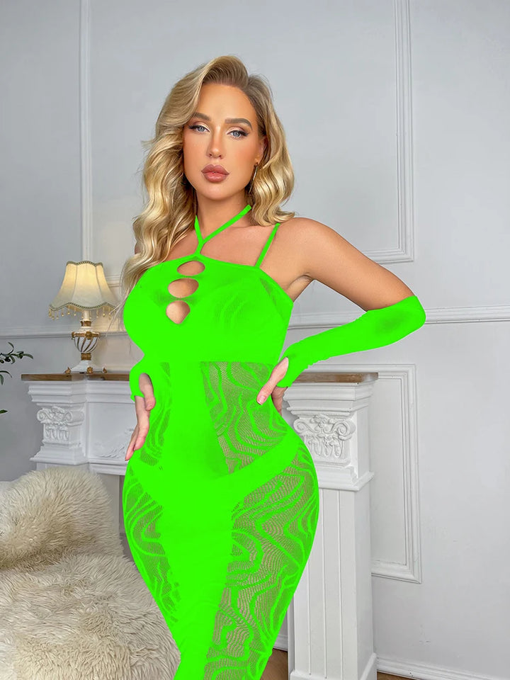 Jacquard Women Hosiery Sexy Fishnets Lingerie Underwear Jumpsuit  Stripped Bodysuit Transparent Body Stockings