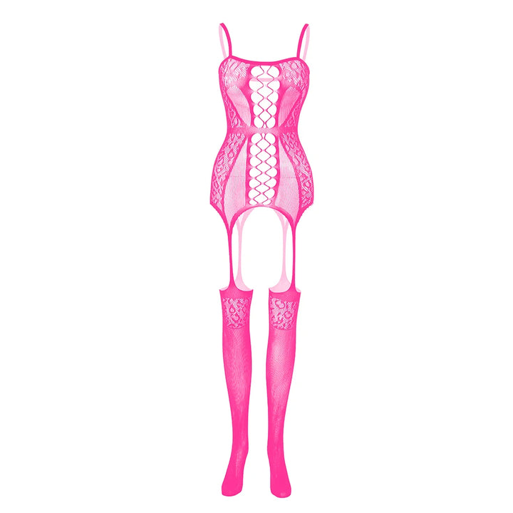 Hot Sales Sexy Fishnet Crotchless Body Stockings Tights Women Sexy Erotic Lingerie Stockings Full Body Femme Lingerie