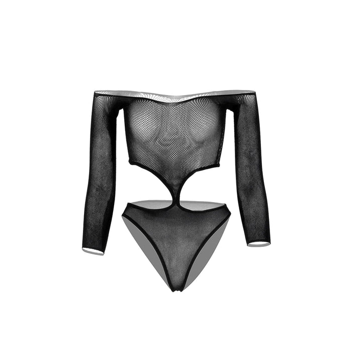 Full Sleeve Fishnet Stockings Bra&Brief Sexy Sheer Lingerie for Women Beach Bodysuit Seamless Chemise Tights
