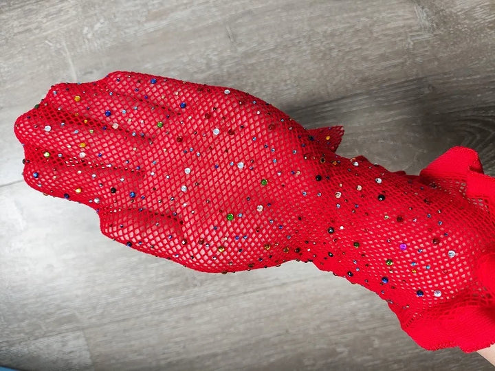 2024 Hot Sales Women's Rhinestone Glitter Stockings Sexy Nylon Fishnets Tights Candy Color Diamond Pantyhose Seamless