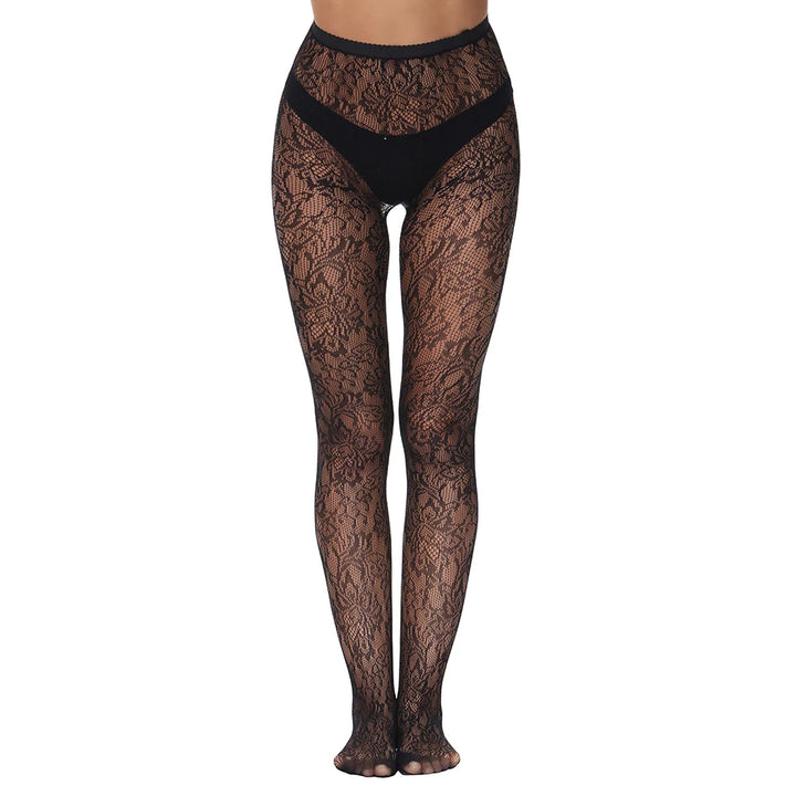 Stylish Medias De Rejilla Women Floral Fishnet Stockings Collant Femme Pantyhose Casual Daily Hosiery Thin High Tights