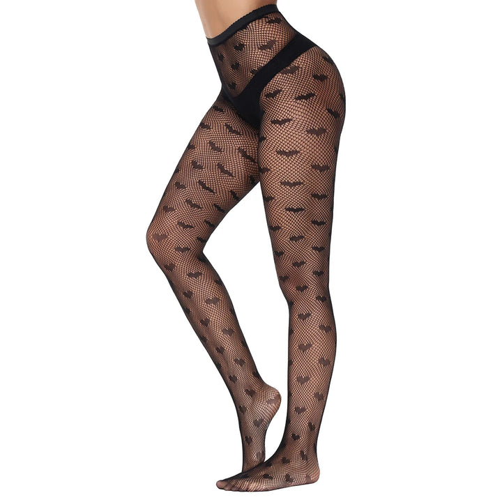 High Waist Fishnet Leggings Pantyhose Mock Suspender Pantyhose Striped Goth Fishnets Stocking Body  Suspender Tights