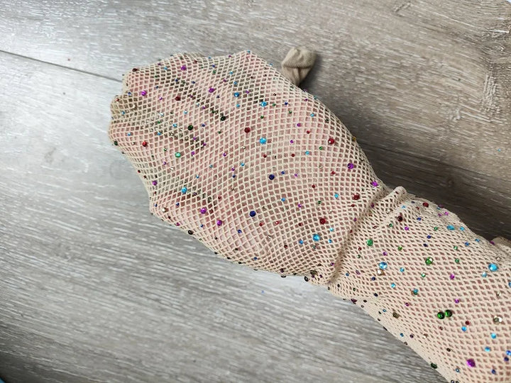 2024 Hot Sales Women's Rhinestone Glitter Stockings Sexy Nylon Fishnets Tights Candy Color Diamond Pantyhose Seamless