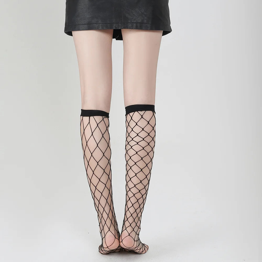 Factory Wholesales Fashion Summer Ladies Nylon Short Mesh Fishnet Socks