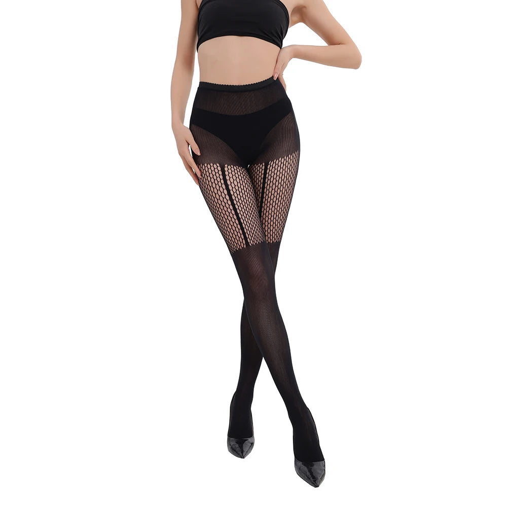 Fishnet Leggings Summer Party Club Cute Lace Stockings Body for Women Lace Hollow Out Seamless Tights Mesh Silk Pantyhose