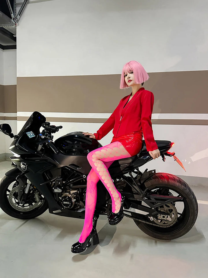 OEM Custom Sexy Tights for Women High Waist Fishnet Stockings Lace Leggings Floral Lace Pantyhose Leopard Carnival Stockings
