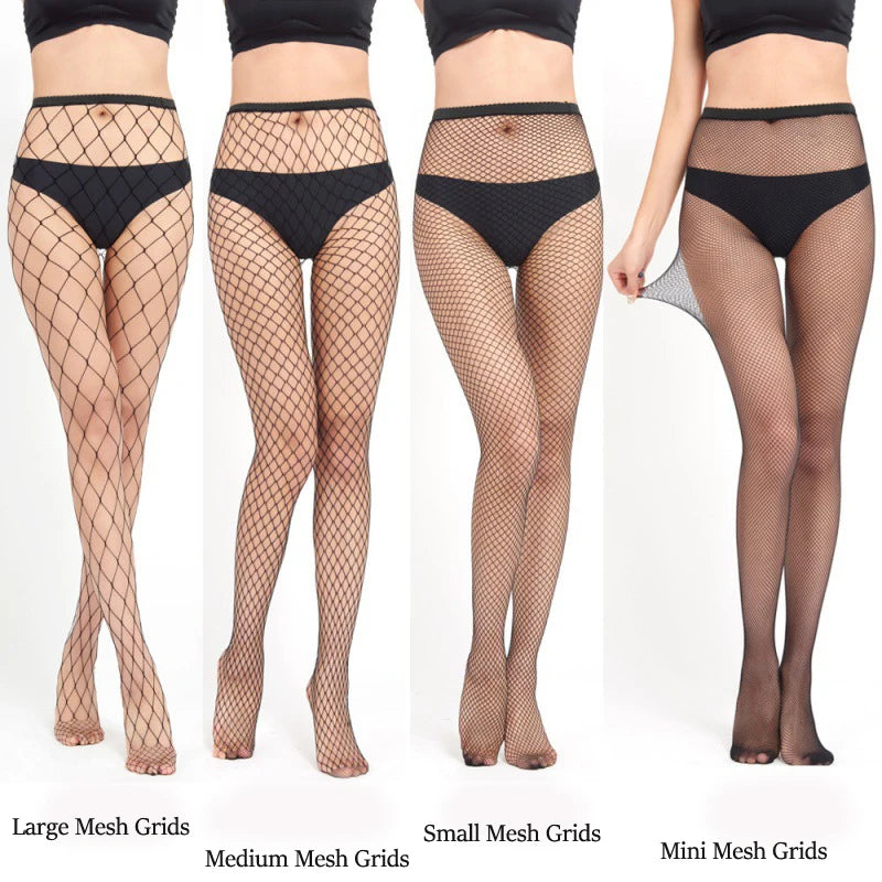 High Waist Tights Fishnet Stockings for Women Sexy Lace Seamless Leggings Pantyhose Plus Size Tights Mesh Stockings
