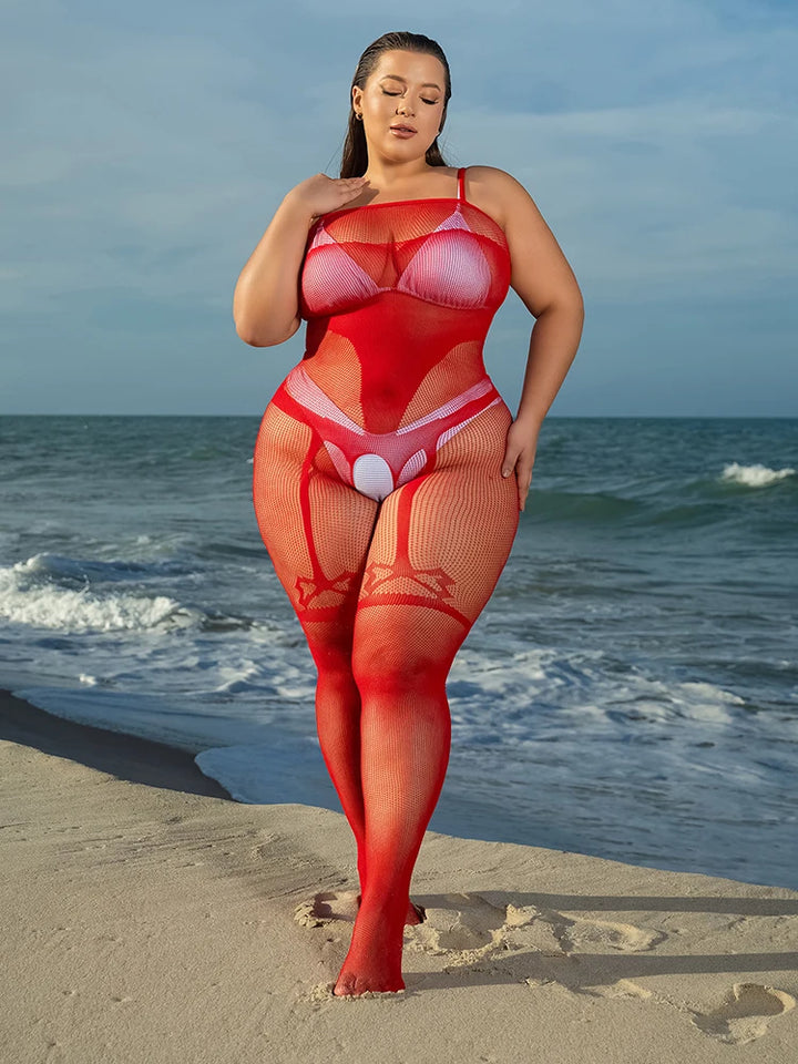 300lbs Plus Size Womens Sexy Underwear Mesh Custom Stocking Crocthless Full Body Stocking Girls Nightclub  Lingerie Sexy
