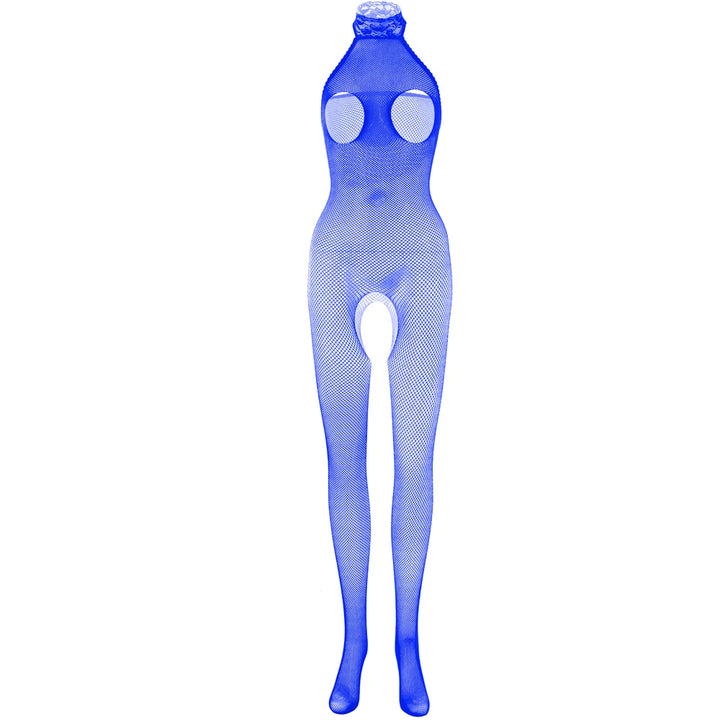 Women Jumpsuit 2023 Full Body Stocking Complexion Sheer Crotchless Lingerie Cosplay Bunny Girl Mesh Fishnet Playsuit