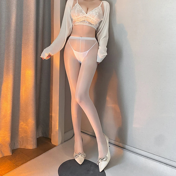 5D Horse Oil Women Stockings Tights Shiny Sexy Satin Shape Pantyhose Summer Thin Legs Socks Anti Hook Smoothly Nightclub Hosiery