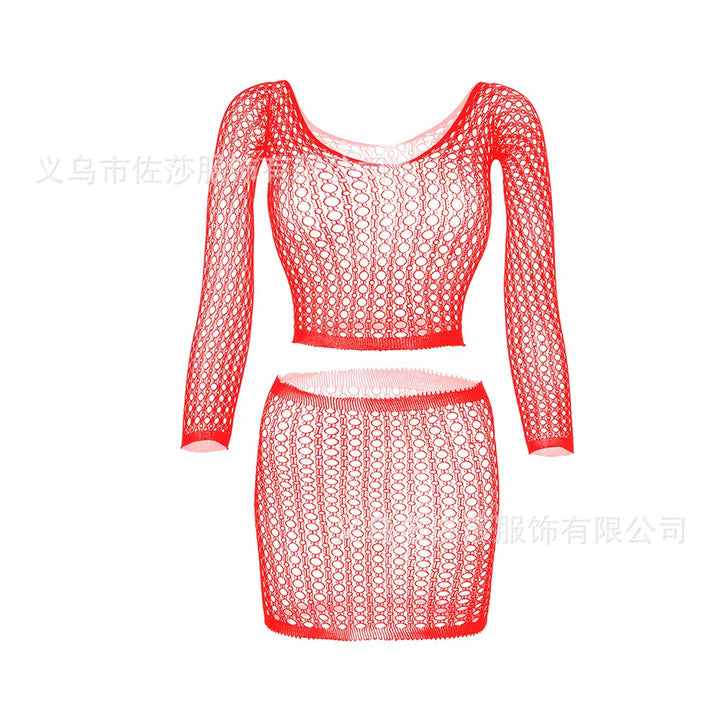 2023 Design Hot Sell Lace Trim Back Crisscross Sexy Hot Net Bodystocking Women Sexy Lingerie Bodystocking for Women