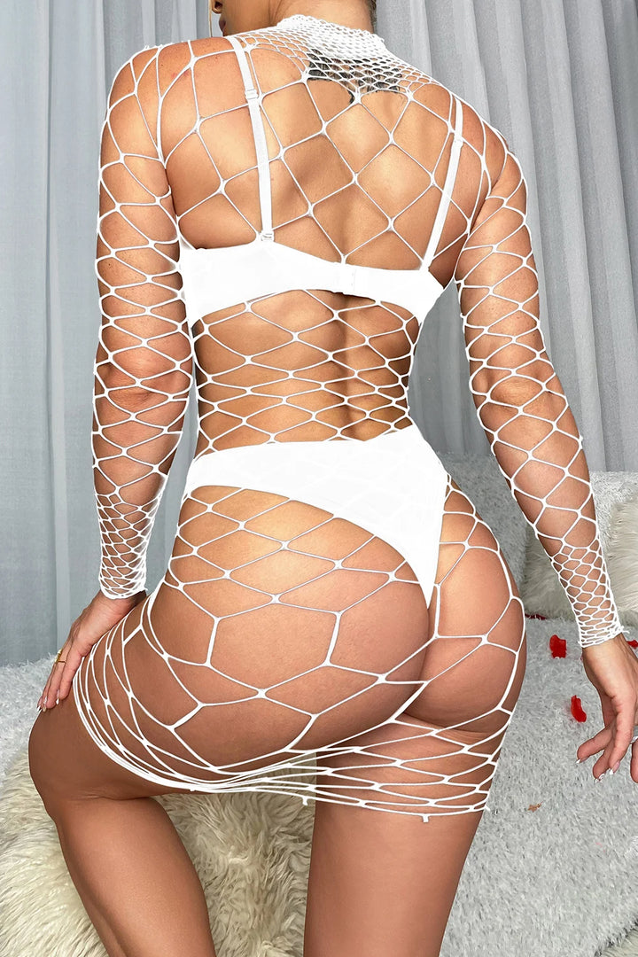 Women's Clothing Sexy Transparent Bodystocking Hollow Out Sexy Erotic Lingerie Dress Lenceria Para Mujer Sexy Babydoll