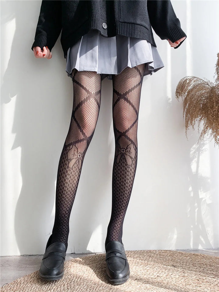 Customized Brand Logo FF&GG Fishnet Stockings Factory Manufacturer Stockings for Women Sexy Fishnet Leggings Pantyhose