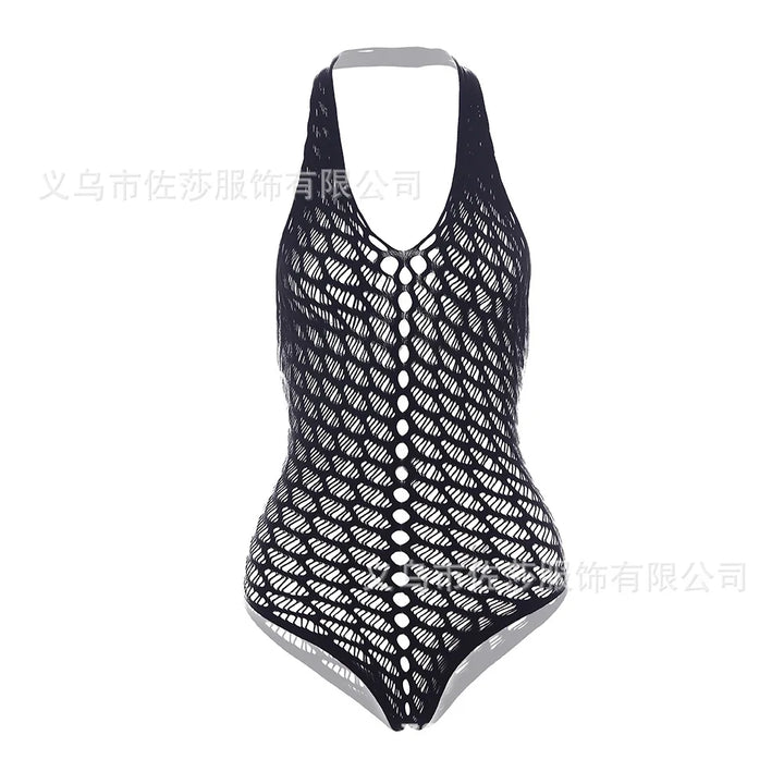 2024 Design Bodysuit Sexy Fishnet Swimwear See Through Underwear One Piece Bikinis Hollow Out Body Stocking Lingerie