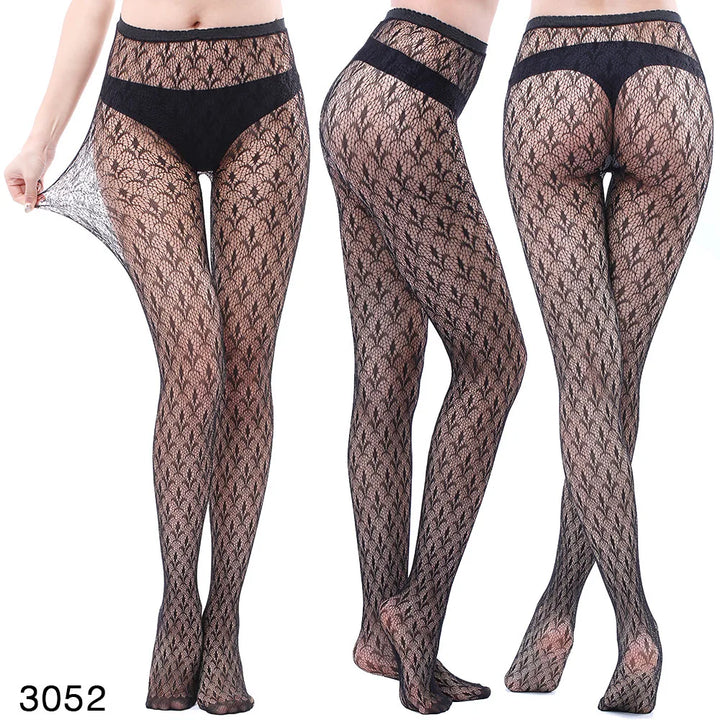 2024 Fishnet Women's Lace Stockings Tights Sexy Pantyhose Regular & Plus Sizes High Waisted Tights Pantyhose