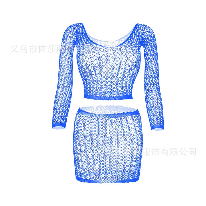2023 Design Hot Sell Lace Trim Back Crisscross Sexy Hot Net Bodystocking Women Sexy Lingerie Bodystocking for Women