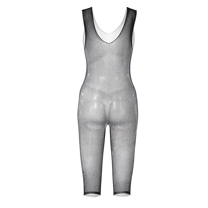 2024 Femme Lingerie Sexy Solid Mesh Bodysuit Women's Sexy Erotic Lingerie Stockings Fishnet Crotchless Bodystocking