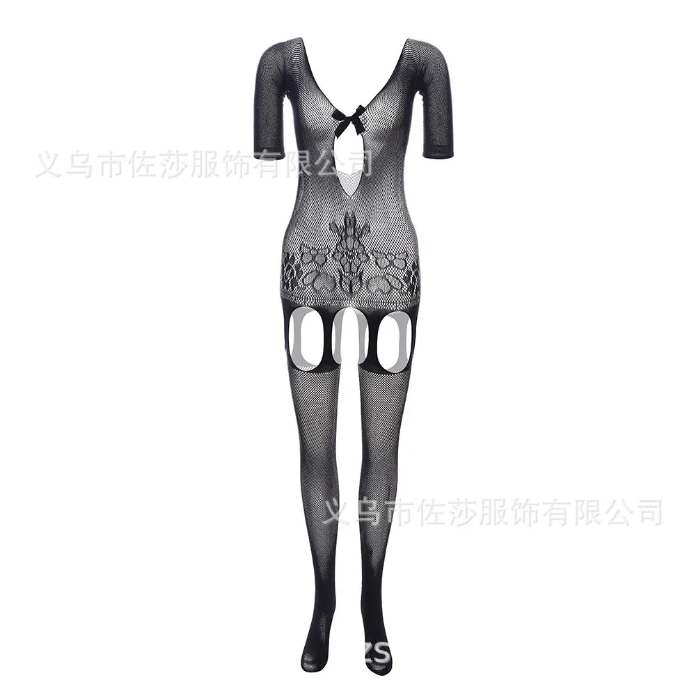 Dropshipping Womens High Waist Tights Fishnet Stockings Basketball Small Net Pantyhose/tights