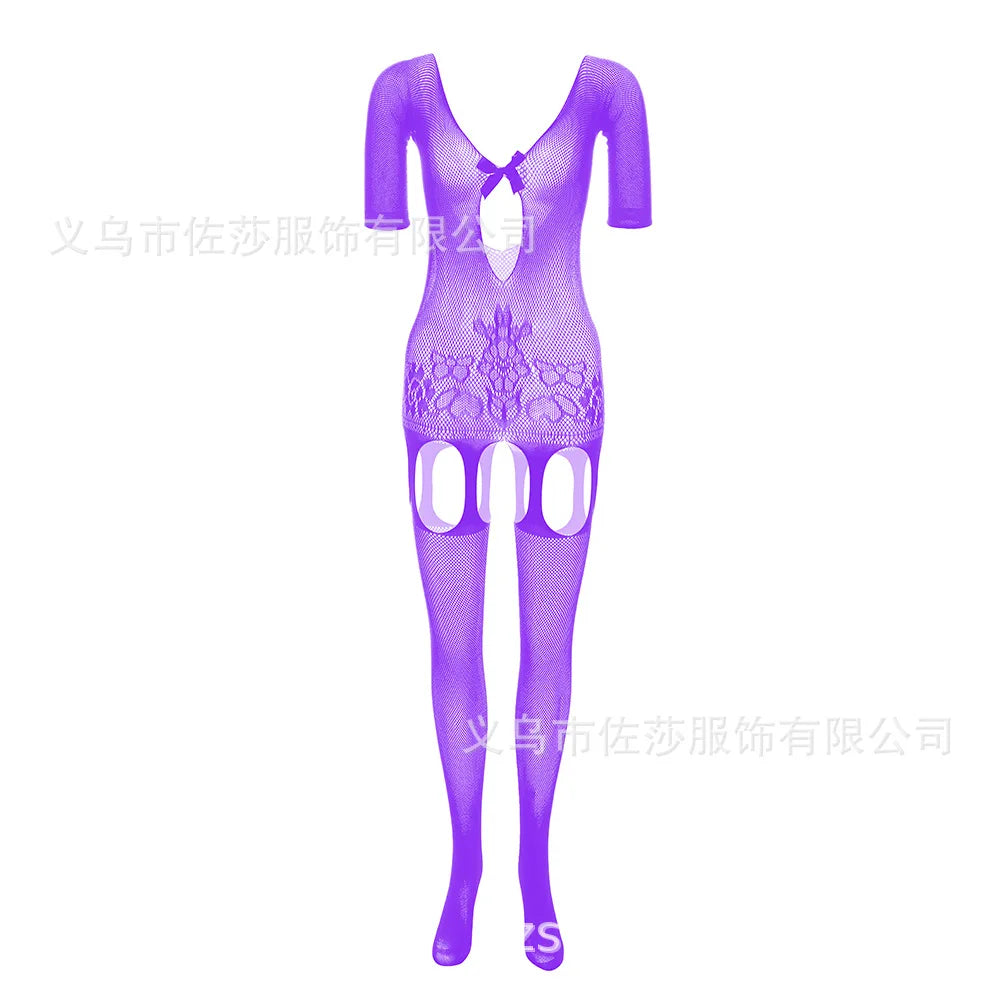 Dropshipping Womens High Waist Tights Fishnet Stockings Basketball Small Net Pantyhose/tights