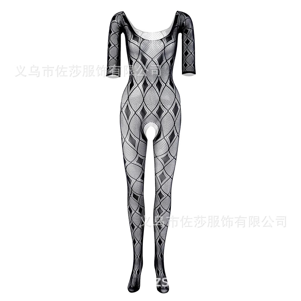 Meifan  Factory Direct Wholesales Women's Long Sexy Fishnet Stockings Fish Net Pantyhose Tights Mesh Stockings Lingerie