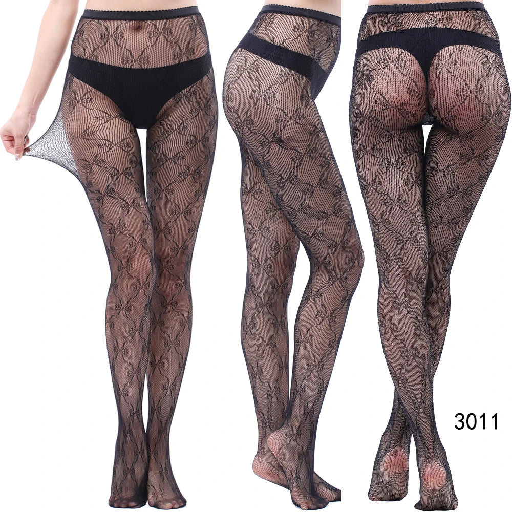 2024 Fishnet Women's Lace Stockings Tights Sexy Pantyhose Regular & Plus Sizes High Waisted Tights Pantyhose
