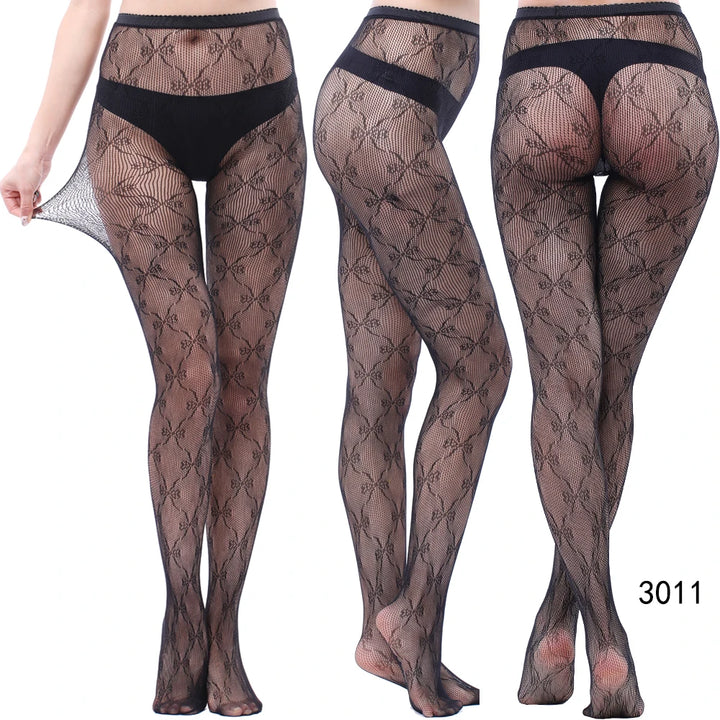 2024 Fishnet Women's Lace Stockings Tights Sexy Pantyhose Regular & Plus Sizes High Waisted Tights Pantyhose